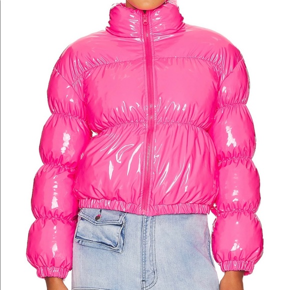 Steve Madden EDEN JACKET HOT PINK - Picture 2 of 2